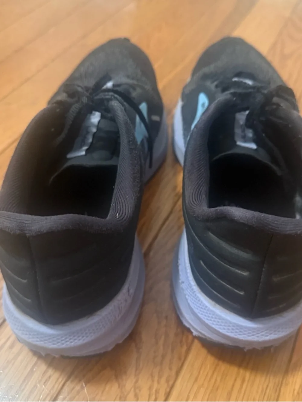 Brooks Launch 9 Womens 10 Shoes Running Walking Sneaker Black Blue - Picture 5 of 11